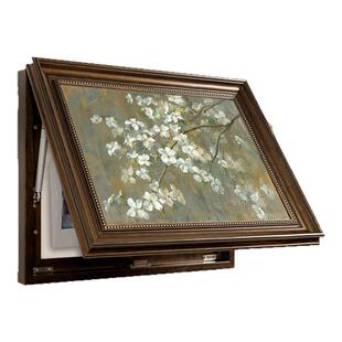 美式苹果花电表箱装饰画2026新款配电箱遮挡挂画电源总开关免打孔