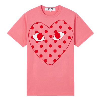 IT波点爱心印花短袖T恤
