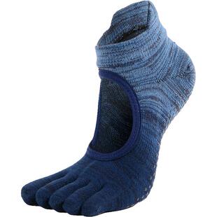 MEIKAN中统防滑瑜伽袜地板棉分趾中筒袜子运动花边防滑舞蹈五指袜