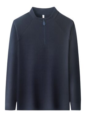 秋冬男士双面绒半高领保暖卫衣
