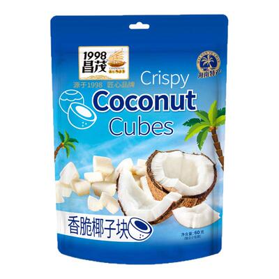 昌茂香烤椰子块薄脆可口