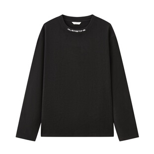 RS流石男装简约保暖德绒长袖T恤2025年秋冬季新款男士百搭打底衫