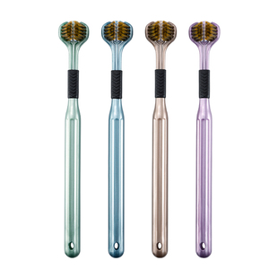 三面牙刷软毛高品质轻奢包裹式舌苔清洁家庭装情侣学生专用便携