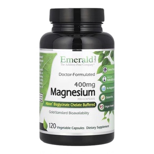 Emerald Laboratories全Albion镁素食胶囊肌肉放松安心好眠维护神