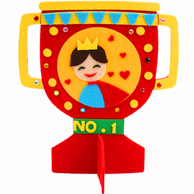 父亲节奖杯儿童手工制作生日礼物