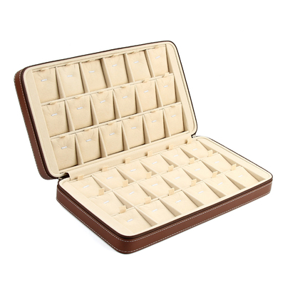 高档皮革便携珠宝首饰收纳盒收藏