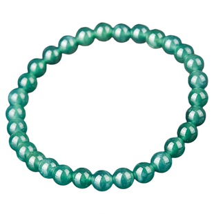 七彩云南天然翡翠蓝水手串圆珠手链高贵雅致清丽脱俗女款大气礼物