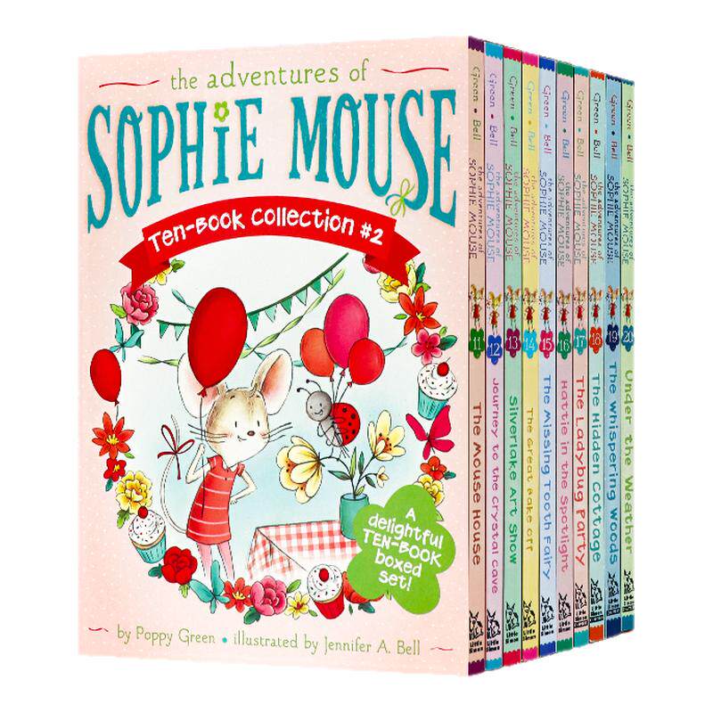 老鼠苏菲历险记11-20册盒装 英文原版 The Adventures of Sophie Mouse Ten-Book Collection 英语章节桥梁书 儿童课外读物 平装