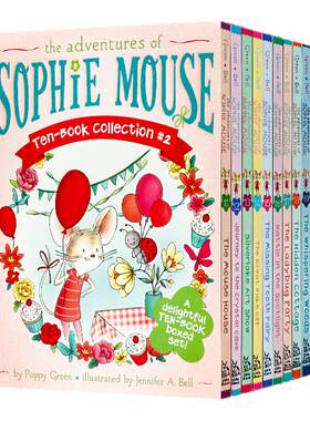 老鼠苏菲历险记11-20册盒装 英文原版 The Adventures of Sophie Mouse Ten-Book Collection 英语章节桥梁书 儿童课外读物 平装