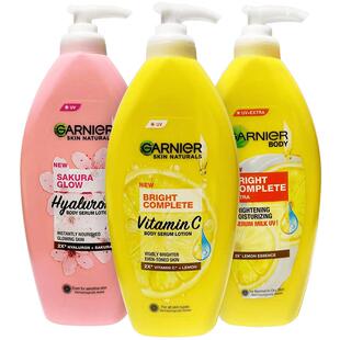 泰国Garnier卡尼尔美白身体乳清爽VC377维c补水樱花滋养旗舰临期