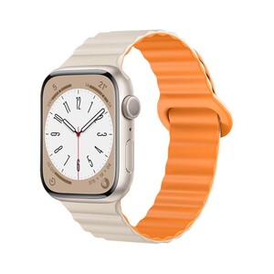 【所有女生直播间】适用applewatch苹果手表表带1-9代/SE全系列通用iwatch磁吸硅胶表带夏天透气可爱简约女生