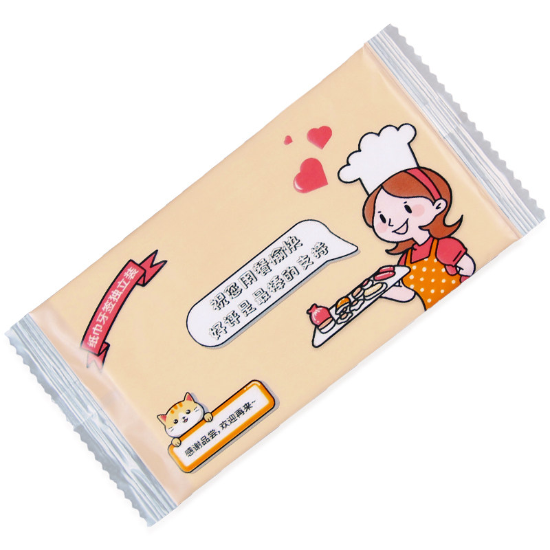 二合一纸巾牙签三层餐纸单张小包