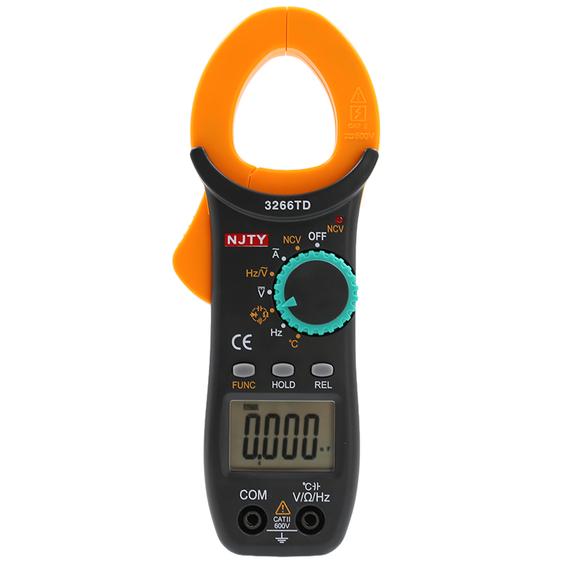 天宇3266TD交直流数字钳形表高精度万用表钳形电流表温度电容钳表