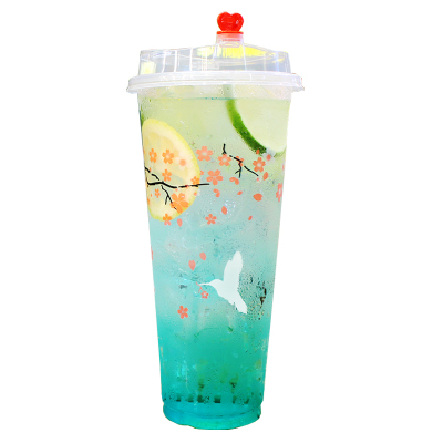 500/700ml一次性奶茶杯子果汁杯