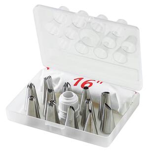 三能花嘴套装不锈钢溶豆曲奇奶油溶豆饼干蛋糕韩式裱花嘴家用烘焙