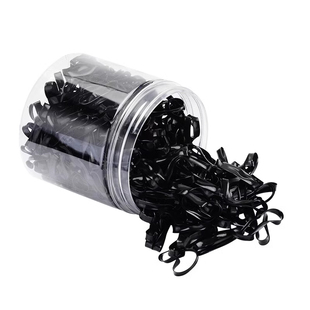 一次性发圈高弹力耐用发绳头绳女扎头发橡皮筋黑色小皮筋发圈头饰