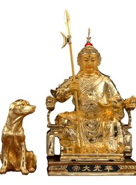 纯铜华光大帝神像马灵官天尊元帅