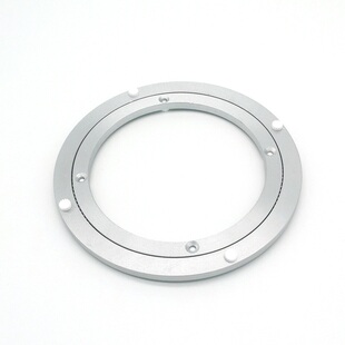 餐桌转盘轴承底座消音铝合金转芯家用玻璃大理石岩板台面旋转底座