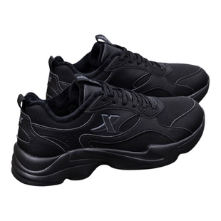 特步女鞋官方旗舰运动鞋冬季棉鞋皮面防水加绒保暖加厚女款休闲鞋