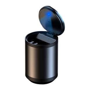 车载烟灰缸防飞灰高级汽车用收灰缸自动开盖黑科技车内不掉灰神器