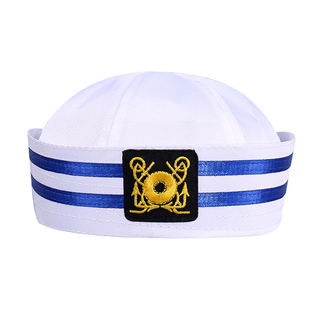 儿童团演帽水手帽子女舞台表演幼儿园男小学生运动会拍照小船长帽