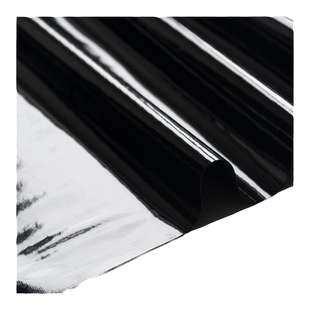 黑色超亮镜面弹力皮革光泽防水漆皮仿皮pu皮衣皮裤服装设计师布料