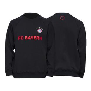 【官方正版】拜仁慕尼黑足球俱乐部|经典黑色圆领加厚长袖卫衣