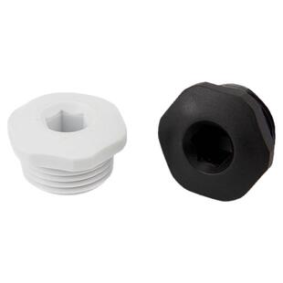 尼龙防水内六角堵头塑料油堵M16/20/25/32*1.5螺塞十字塞头闷盖