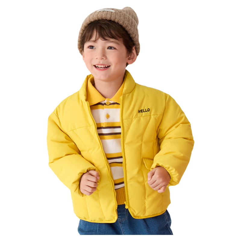 巴拉巴拉儿童短款棉服男童保暖连帽外套宝宝立领上衣冬装新款童装