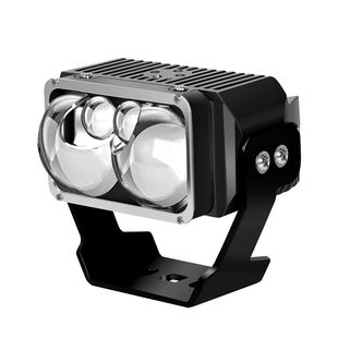 汽车外置射灯摩托车强光远程内置激光中网隐藏双光透镜切线铺路灯