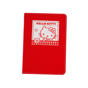 三丽鸥正版授权凯蒂猫简约布标布艺精装本学生笔记本可爱手账本萌