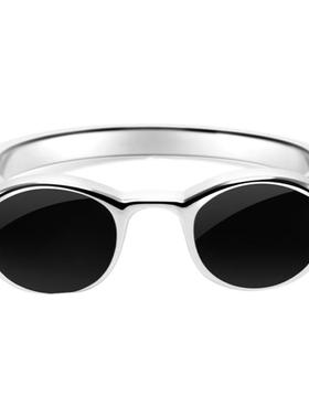 右手等待女S925银日韩个性戒指