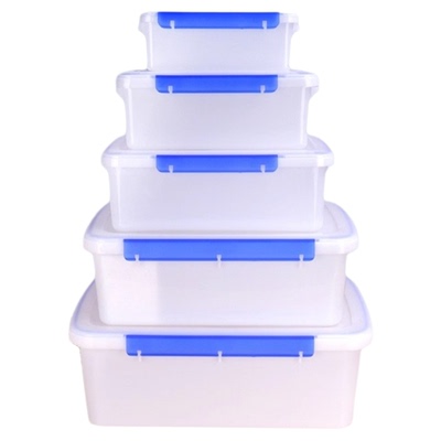 大容量保鲜盒食品级特大号商用长方形透明密封盒带扣收纳箱专用