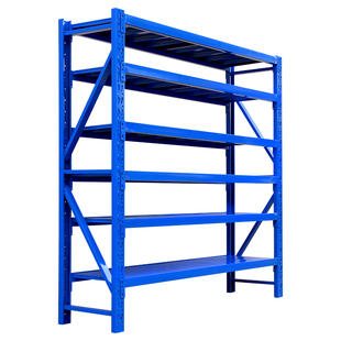 仓库货架中型六层2.5米高工厂仓储货架置物架多层车间库房铁架子