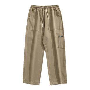 2025新款加绒休闲裤子男款秋冬优惠价工装长裤宽松美式le复古百搭