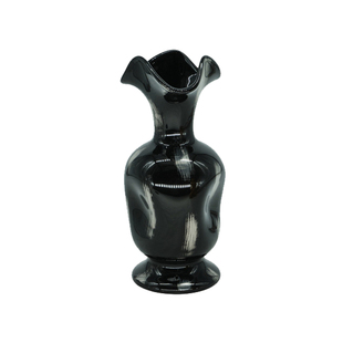 SilentWind寂风生活复古轻奢高颜值陶瓷花瓶波浪口插干鲜花器摆件