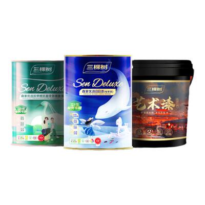 三棵树马上住乳胶漆艺术漆刷墙