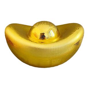 卡通金元宝糖果盒招财进宝摆件黄金宝新年婚庆乔迁装饰仿真元宝新