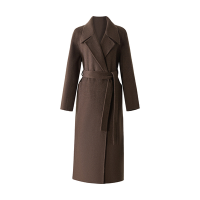 羊毛大衣女加长秋冬宽松慵懒