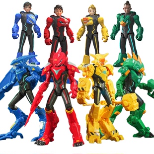 量子战队之恐龙守护变装人偶手办迅龙闪电甲龙合体变形男孩子玩具