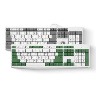 BOW 有线键盘鼠标套装外接笔记本电脑女生办公打字机械手感好