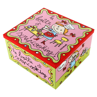 法国童萌大铁盒高颜值桌面收纳盒装饰盒礼品包装盒铁皮盒子赠护角