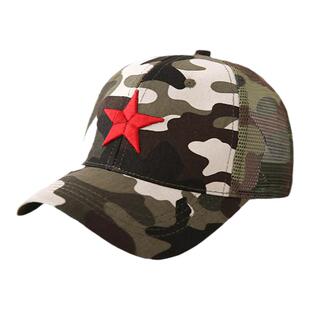 儿童帽子男童春秋夏季防晒遮阳帽迷彩帽宝宝网眼鸭舌帽棒球帽纯棉