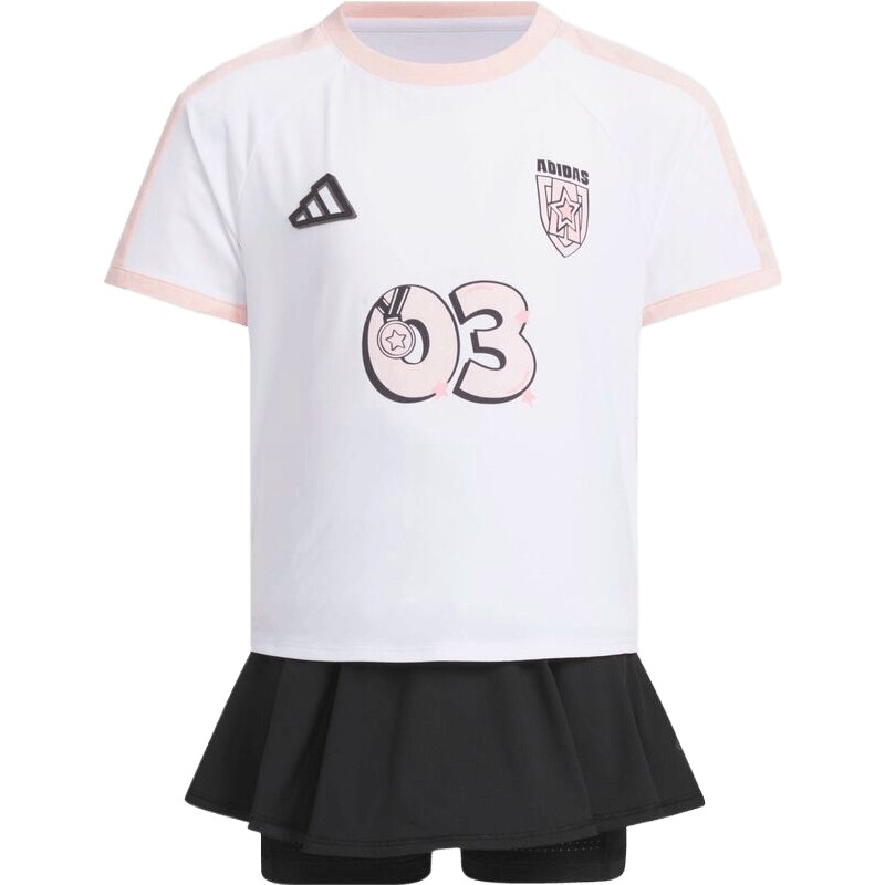 adidas阿迪达斯大童LG TEE SET运动休闲短袖套装JM3455