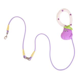 狗狗牵引绳一拖二单绳冬季保暖防勒手防打结中小型犬可爱遛狗绳子