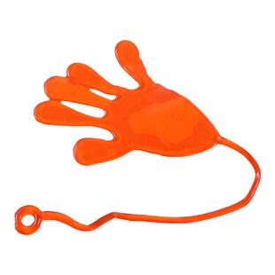 创意80后整蛊小手掌怀旧弹性伸缩粘性手掌爬墙发泄手掌整人小玩具