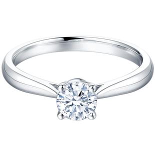 DRFOREVER经典简爱款求婚钻戒钻石戒指结婚婚戒女戒铂金A04001