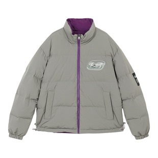 Skechers/斯凯奇新品D-ANTIDOTE合作款女子两面穿羽绒面包服