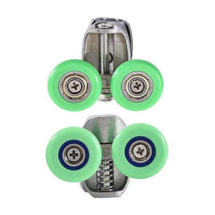 玻璃淋浴房不锈钢挡水条隔断老式推拉门滑轮配件大全滚轮轨道