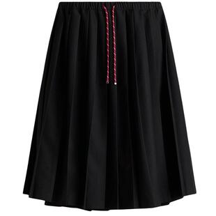 【博主推荐】HM女装半身裙A字喇叭形抽绳式褶裥休闲半裙1297472